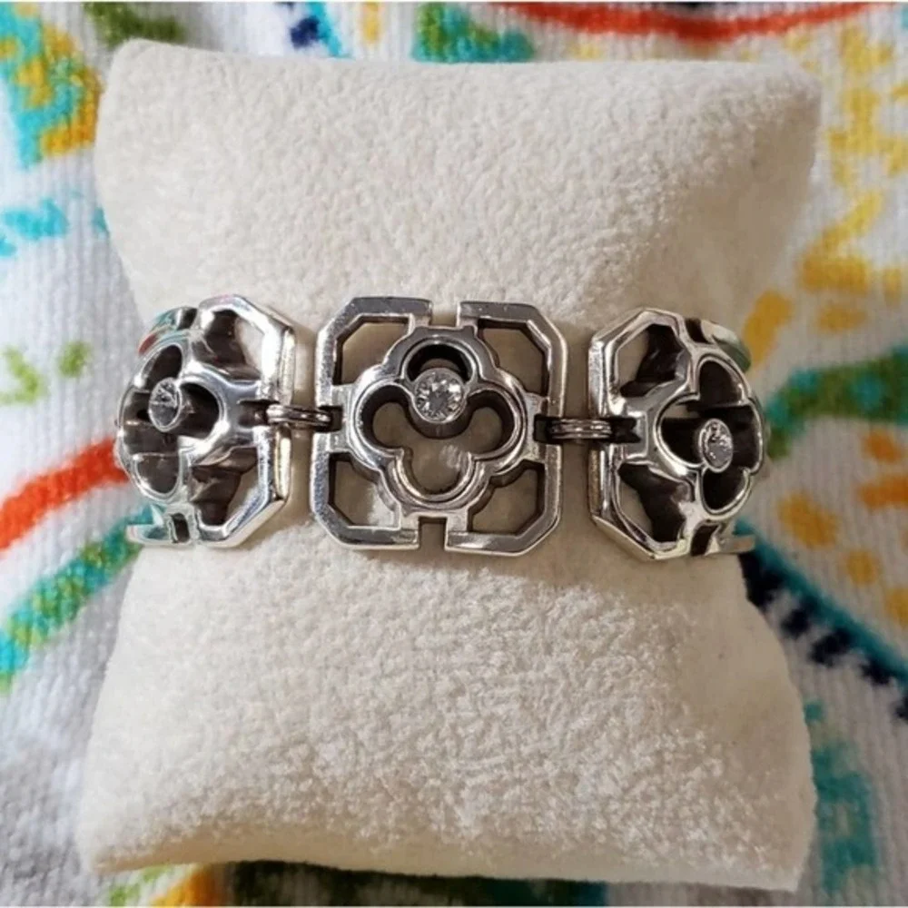 BRIGHTON jeweled floral bracelet